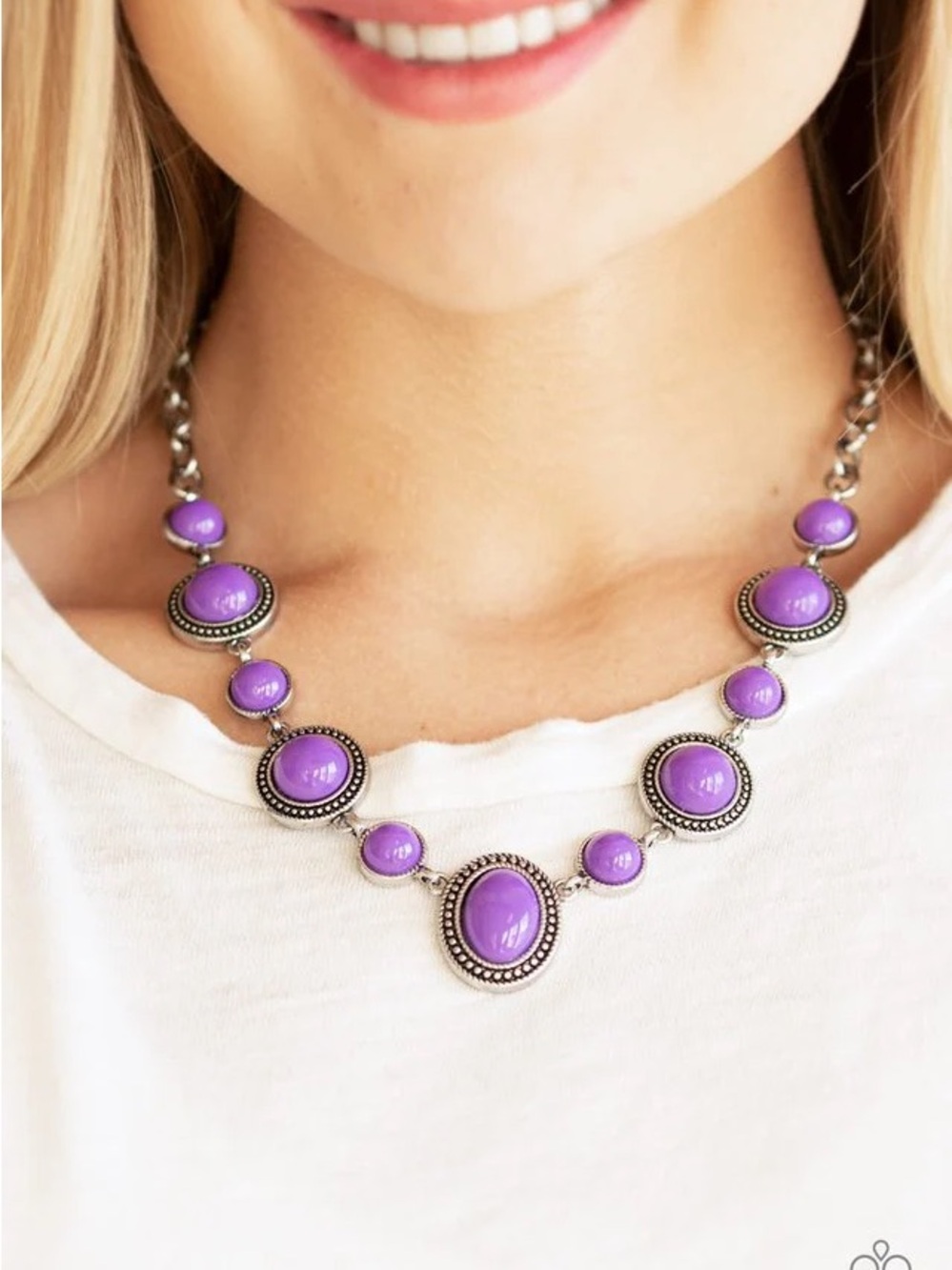 Paparazzi Purple Statement Necklace - Women Jewelry